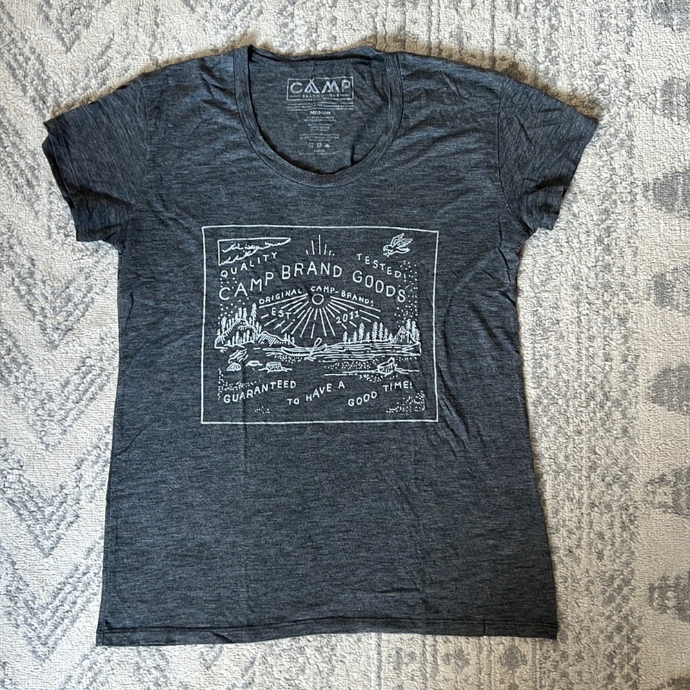 Camp brand goods womens tee